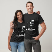 Midden eeuw moderne katten en atomisch t-shirt (Unisex)