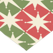 Midden eeuw Moderne Kerst Retro Starbursts Korte Tafelloper (Hoek)