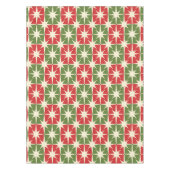 Midden eeuw Moderne Kerst Retro Starbursts Tafelkleed (Voorkant)