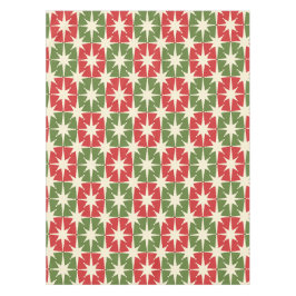 Midden eeuw Moderne Kerst Retro Starbursts Tafelkleed