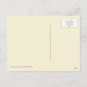 Midden-eeuw moderne kerstboom patroon feestdagenkaart (Achterkant)