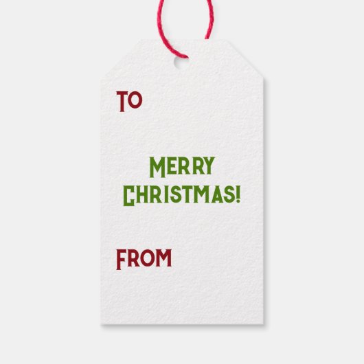 Midden eeuw moderne kerstboom retro raket cadeaulabel (Achterkant)