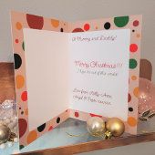 Midden eeuw moderne kerstboom retro raket feestdagen kaart