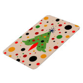 Midden eeuw moderne kerstboom retro raket magneet (Linkerzijde)