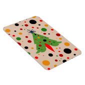 Midden eeuw moderne kerstboom retro raket magneet (Rechterzijde)