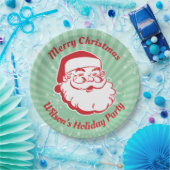 Midden-eeuw moderne kerstman papieren bordje (Feest)