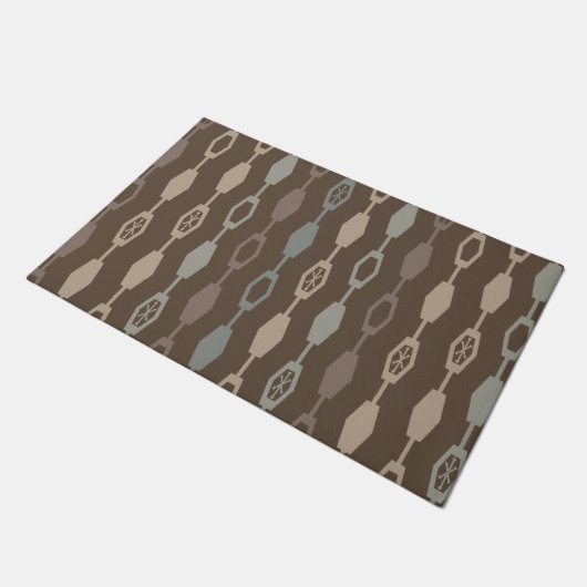 Midden eeuw moderne ketens aarde tonen deurmat (Schuin)