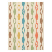 Midden eeuw moderne ketens veelkleurig tafelkleed (Voorkant)