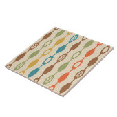 Midden eeuw moderne ketens veelkleurig tegeltje (Zijkant)