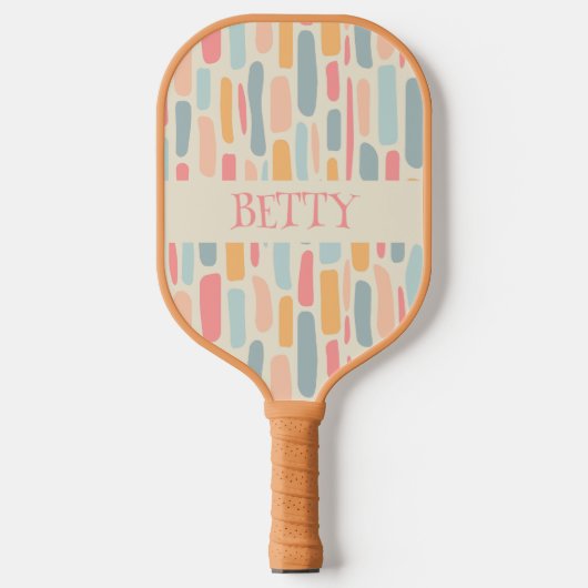 Midden-eeuw moderne kiezelpatroon pickleball paddle (Voorkant)