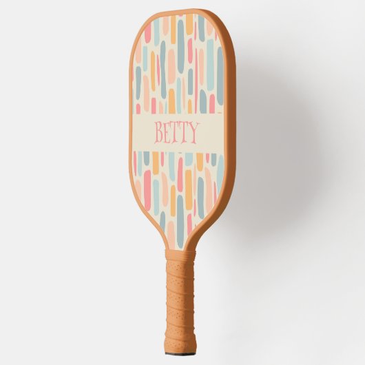 Midden-eeuw moderne kiezelpatroon pickleball paddle (Links)