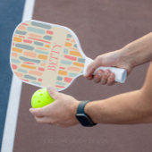 Midden-eeuw moderne kiezelpatroon pickleball paddle