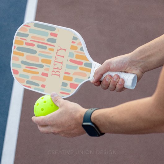 Midden-eeuw moderne kiezelpatroon pickleball paddle