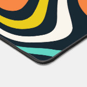 Midden-Eeuw moderne, kleurrijke groovy golvende li Bureaumat (Hoek)