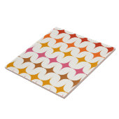 Midden eeuw moderne kleurrijke sterrenbeelden op w tegeltje (Zijkant)