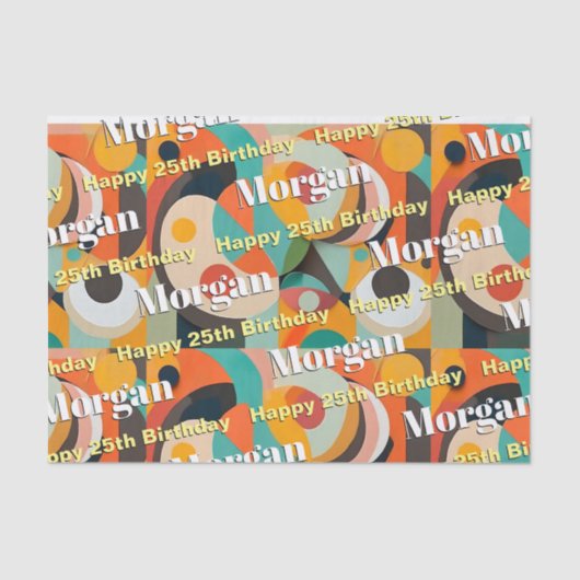 Midden eeuw moderne kunst, naam, elke verjaardag tissuepapier (Voorkant)