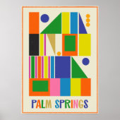 Midden eeuw moderne Palm Springs retro reizen Poster (Voorkant)