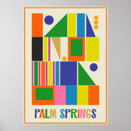 Midden eeuw moderne Palm Springs retro reizen Poster