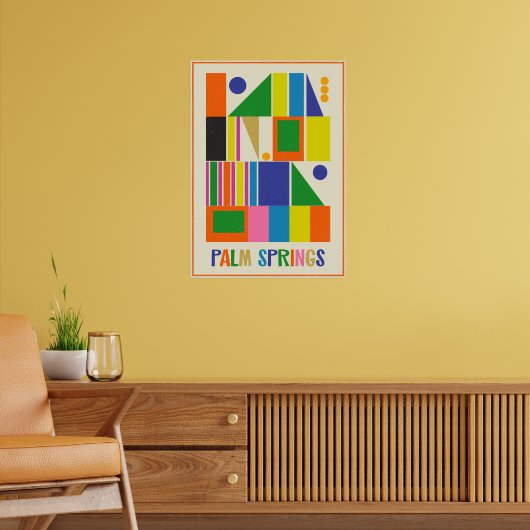 Midden eeuw moderne Palm Springs retro reizen Poster (Woonkamer 2)