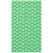 Midden eeuw moderne retro groen geometrisch tafelkleed (Voorkant)