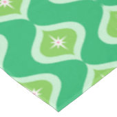 Midden eeuw moderne retro groen geometrisch tafelkleed (Gekanteld)