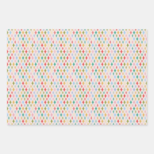 Midden eeuw Moderne Retro Palm Springs Inpakpapier Vel (Voorkant)