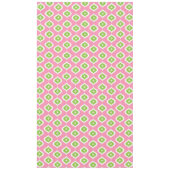 Midden eeuw moderne retro roze geometrisch tafelkleed (Voorkant)