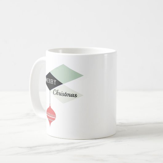 Midden-eeuw moderne retro vakantiestijl koffiemok (Voorkant links)