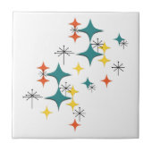 Midden eeuw Moderne Ruimtetijdperk Diamanten Starb Tegeltje (Voorkant)