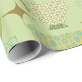 Midden eeuw moderne salie theekopje cadeaupapier (Rol Hoek)