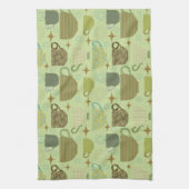 Midden eeuw moderne salie theekopje theedoek (Verticaal)