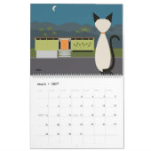 Midden eeuw moderne Siamese katten Kalender (Mar 2027)