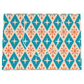 Midden-eeuw moderne Starburst patroon Groot Cadeauzakje (Voorkant)