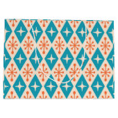 Midden-eeuw moderne Starburst patroon Groot Cadeauzakje (Achterkant)