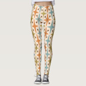 Midden-eeuw moderne Starburst patroon Leggings (Voorkant)