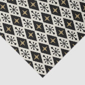 Midden-eeuw moderne Starburst patroon Tissuepapier (Detail)