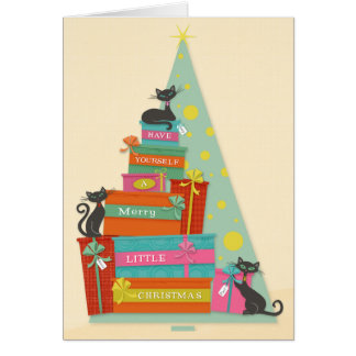 Midden-eeuw moderne vakantie katten