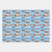 Midden-eeuw moderne vogelhuisjes Kerstmis Inpakpapier Vel (Voorkant 2)