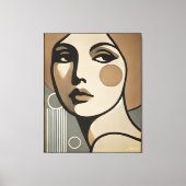Midden Eeuw Modernisme Kunst De Blik Midden Eeuw S Canvas Afdruk (Voorkant)