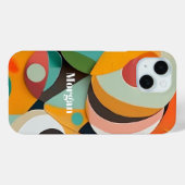 Midden eeuw modernisme kunst, naam, geometrisch Case-Mate iPhone case (Achterkant (horizontaal))