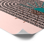 Midden-Eeuw Mondern Abstracte geometrische Poster (Hoek)