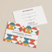 Midden eeuw oranje blauw geel bedrijf