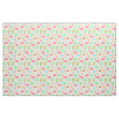 Midden eeuw Palm Springs Flamingo met Bomen Stof (Fat Quarter)