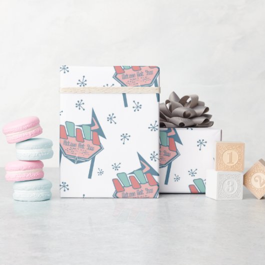 Midden Eeuw Patroon Cadeaupapier (Baby Shower)
