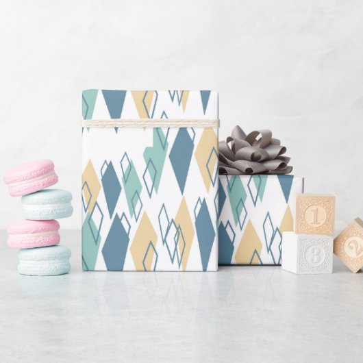 Midden Eeuw Patroon Cadeaupapier (Baby Shower)