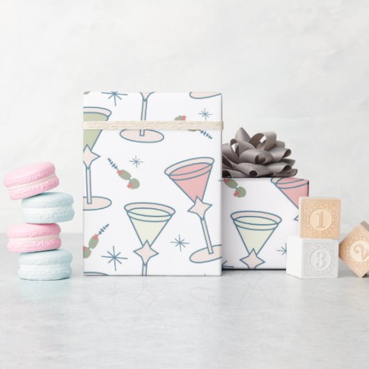 Midden Eeuw Patroon Cadeaupapier (Baby Shower)