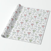 Midden Eeuw Patroon Cadeaupapier (Uitgerold)
