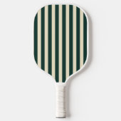Midden-eeuw polo striping salie groen pickleball paddle (Voorkant)