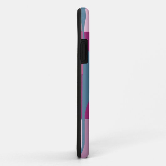 midden eeuw psychedelische paarse roze kleuren mo Case-Mate iPhone case (Achterkant/rechts)