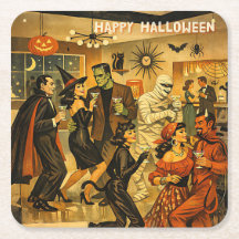 Midden eeuw retro 50s Halloween Martini Feest
